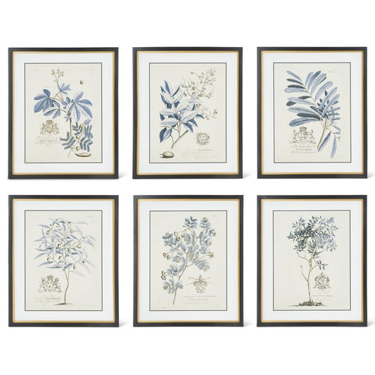 Black & Gold Framed Blue Arbor Prints