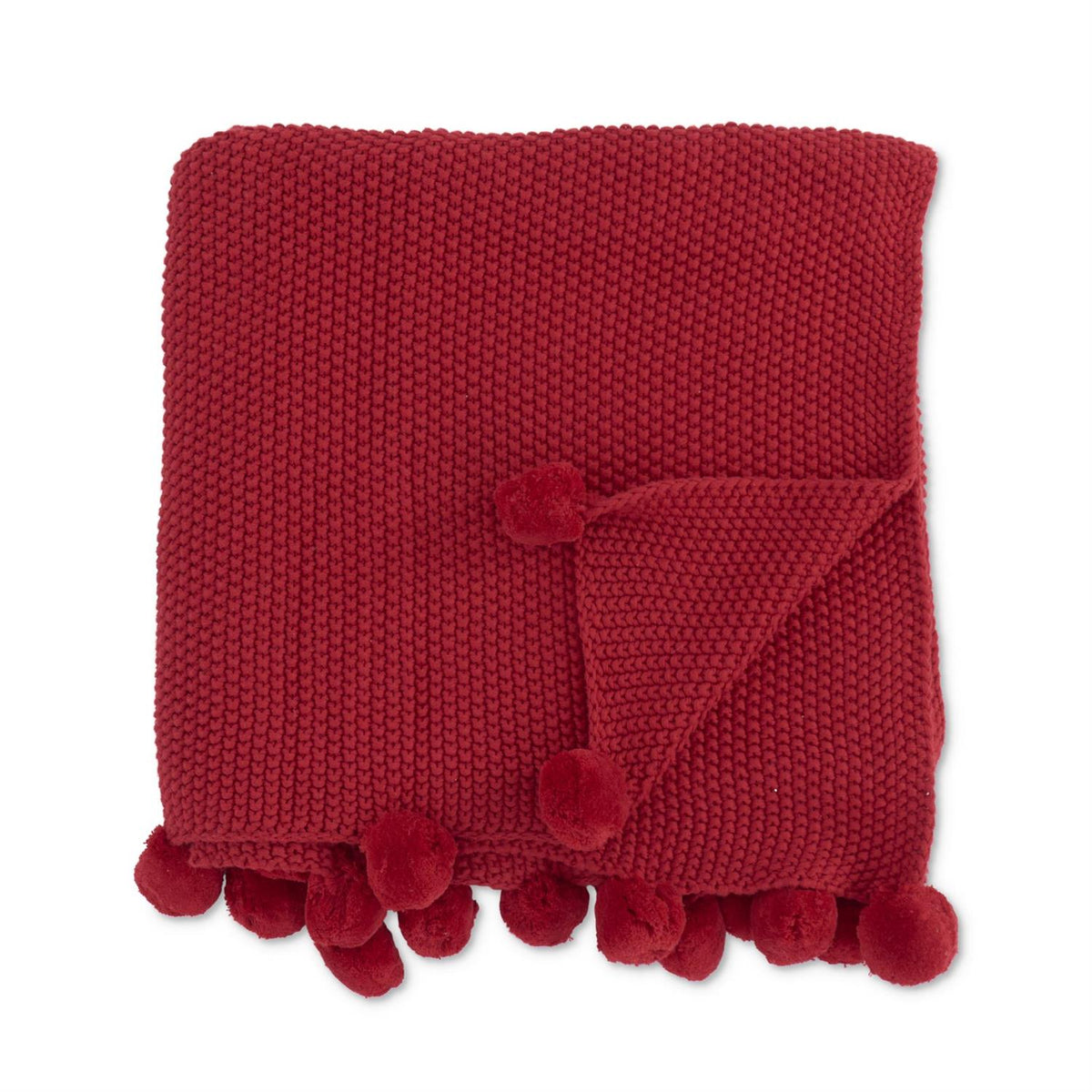 Red Knit Throw