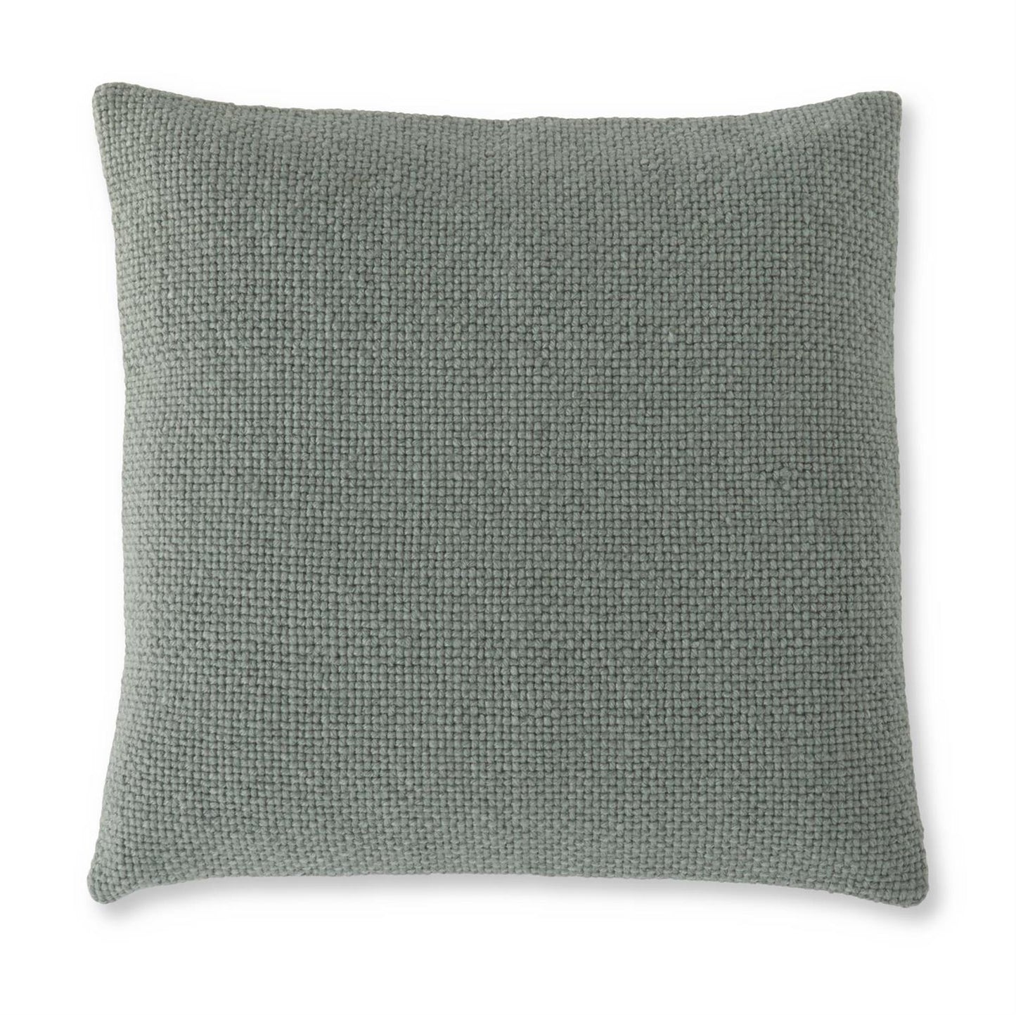 Green Square Woven Pillow
