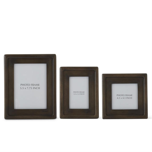 Walnut Finish Photo Frames
