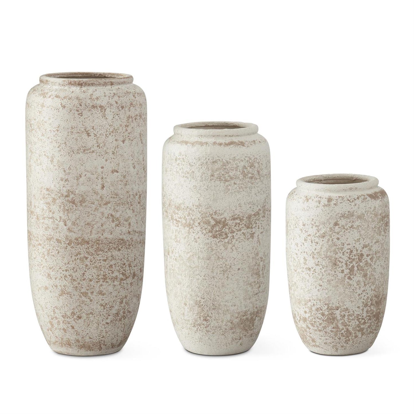 Cream & Taupe Textured Vases