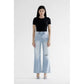 Super High-Rise Wide Leg Jean With Knee Slit
