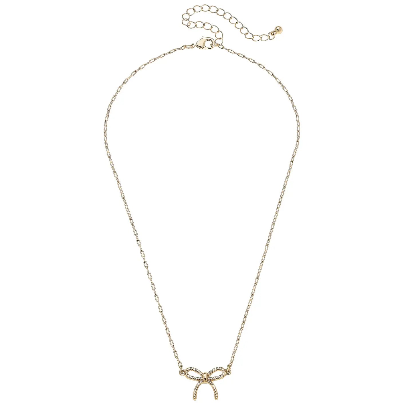 Bessie Rope Bow Necklace
