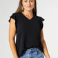 Daphne Flutter Sleeve Top