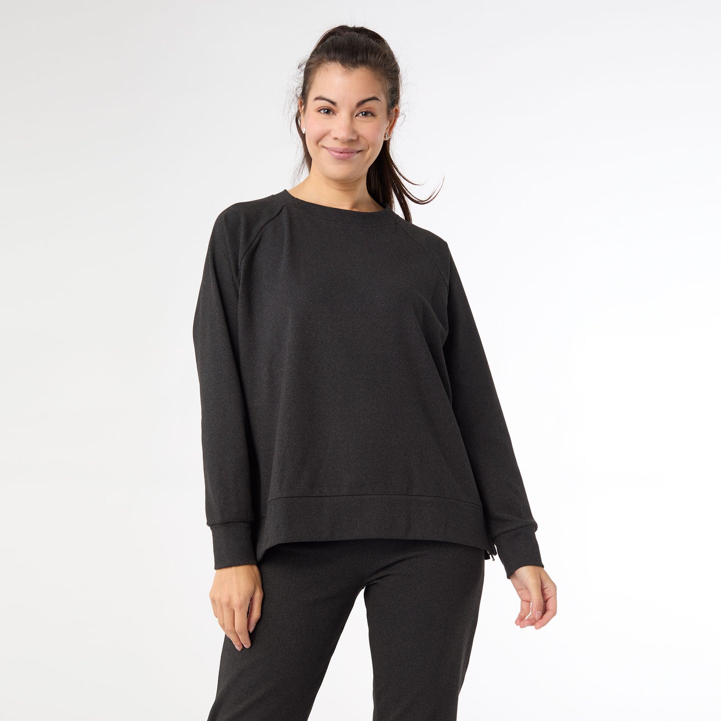 XXL Weekend Brushed Sweater - Midnight Black