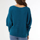 Relaxed Ciana Pullover Sweater with Lattice Back