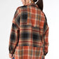Lizzi Raw Trim Pieced Flannel Top
