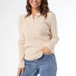 Kym Soft Henley Top with Buttons