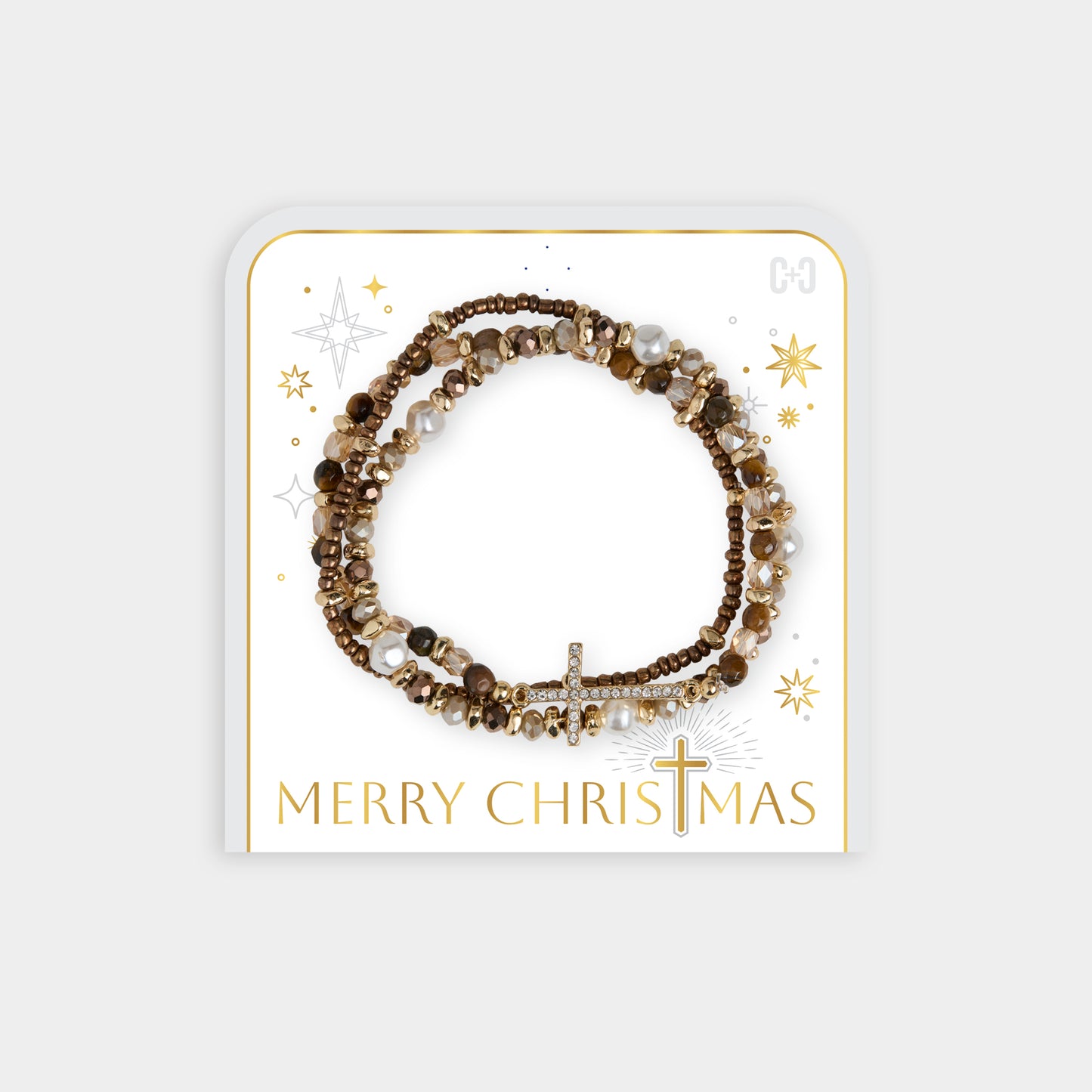 Merry Christmas Bracelet - Brown