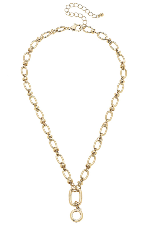 Lola Cable Link Charm Necklace Base