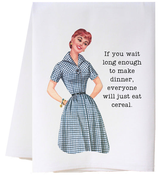 Make Dinner Flour Sack Towel