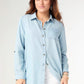 Dawn Light Denim Button Front Tunic