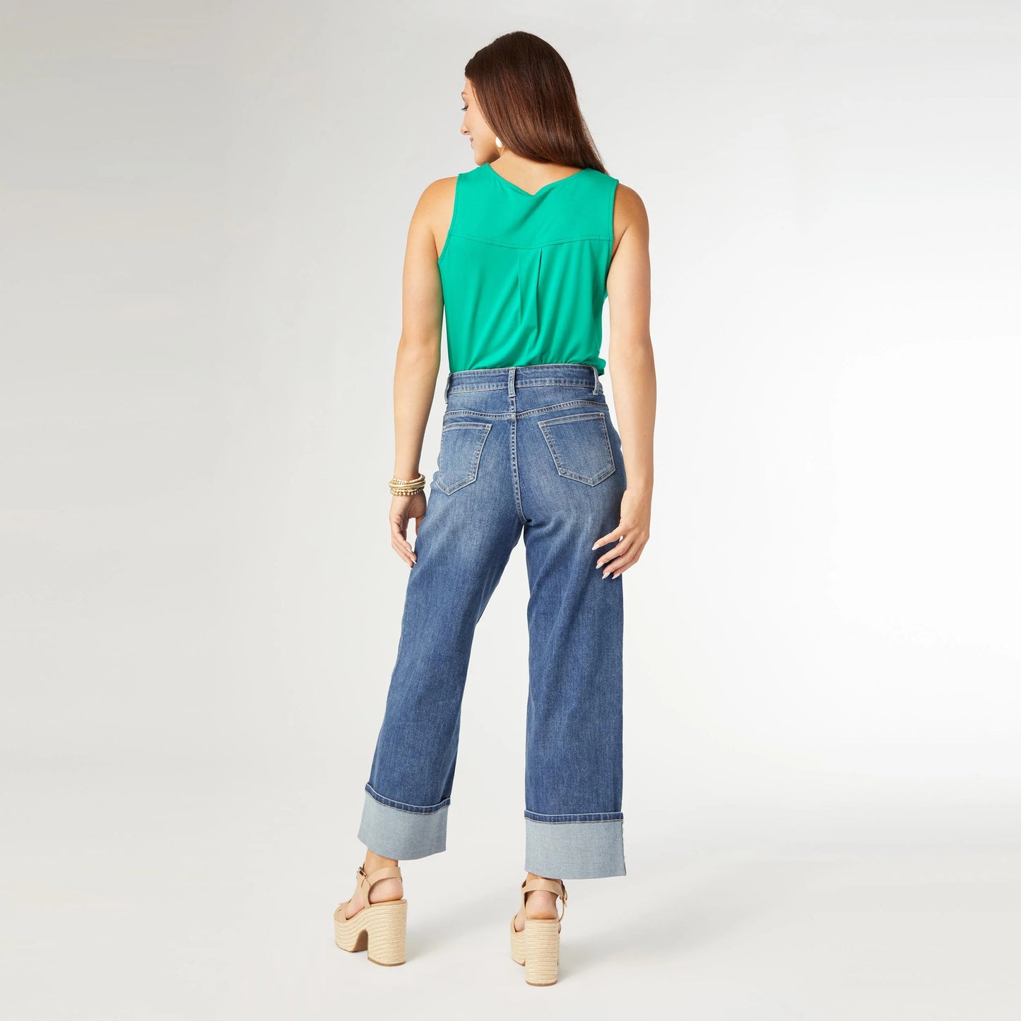 Bambu Soft Wide Ankle with Front Seam Jeans