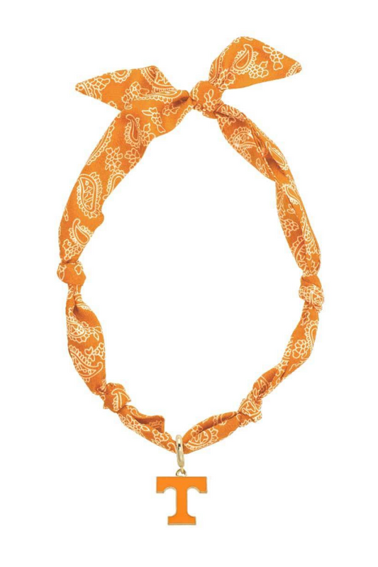 Tennessee Vols Logo Bandana Scarf Necklace