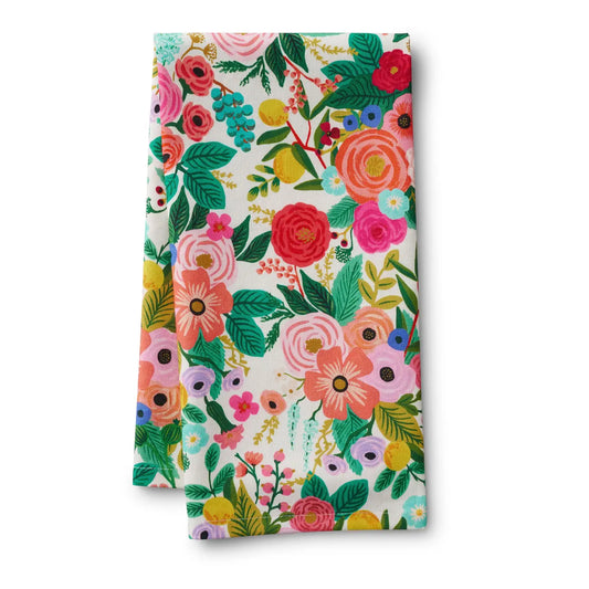 Garden Party Floral Tea Towel