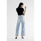 Super High-Rise Wide Leg Jean With Knee Slit