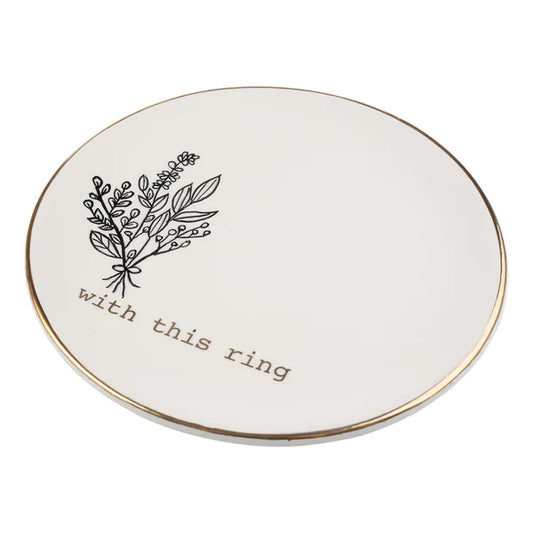 With This Ring Trinket Tray