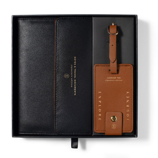 Jet Setter Travel Folio Journal Tag Set
