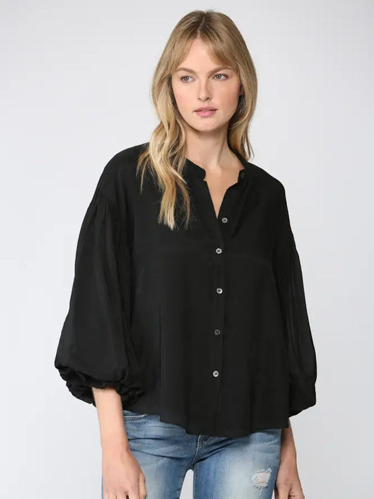 Puff Sleeve Button Down