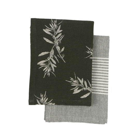 Olive Green Tea Towels
