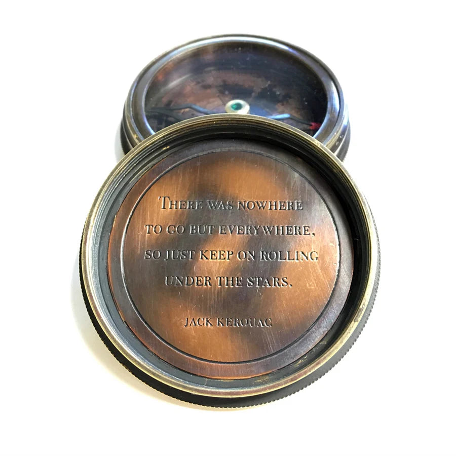 Compass with Leather Pouch