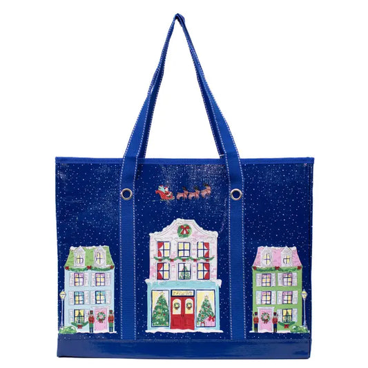 Christmas Village Market Tote