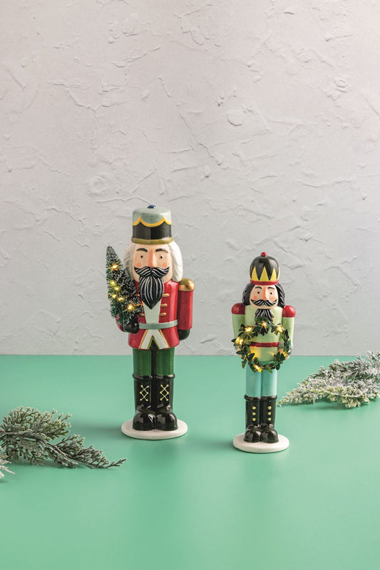 Ceramic LED Nutcracker Sitter