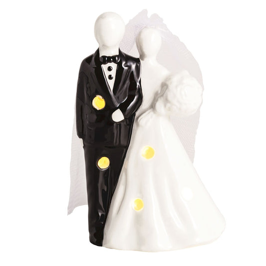 Bride & Groom Light-Up Sitter