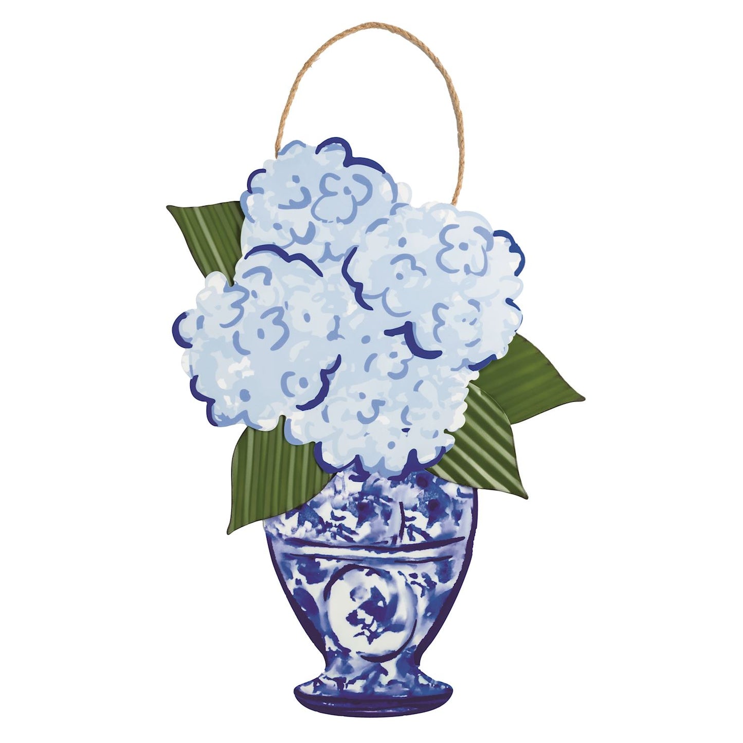 Hydrangea Tin Door Hanger