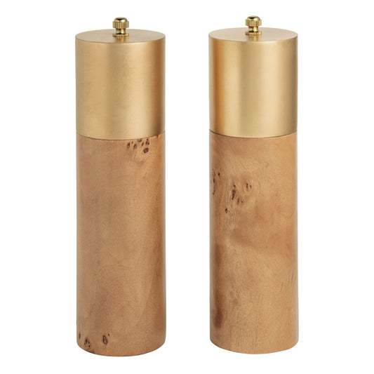 Burl Salt & Pepper Grinder Set