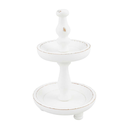 White Wood Tiered Server
