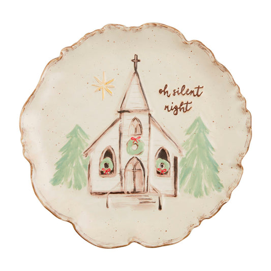 Oh Silent Night Church Plate
