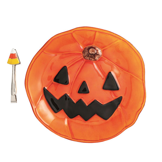 Jack-O-Lantern Platter Set