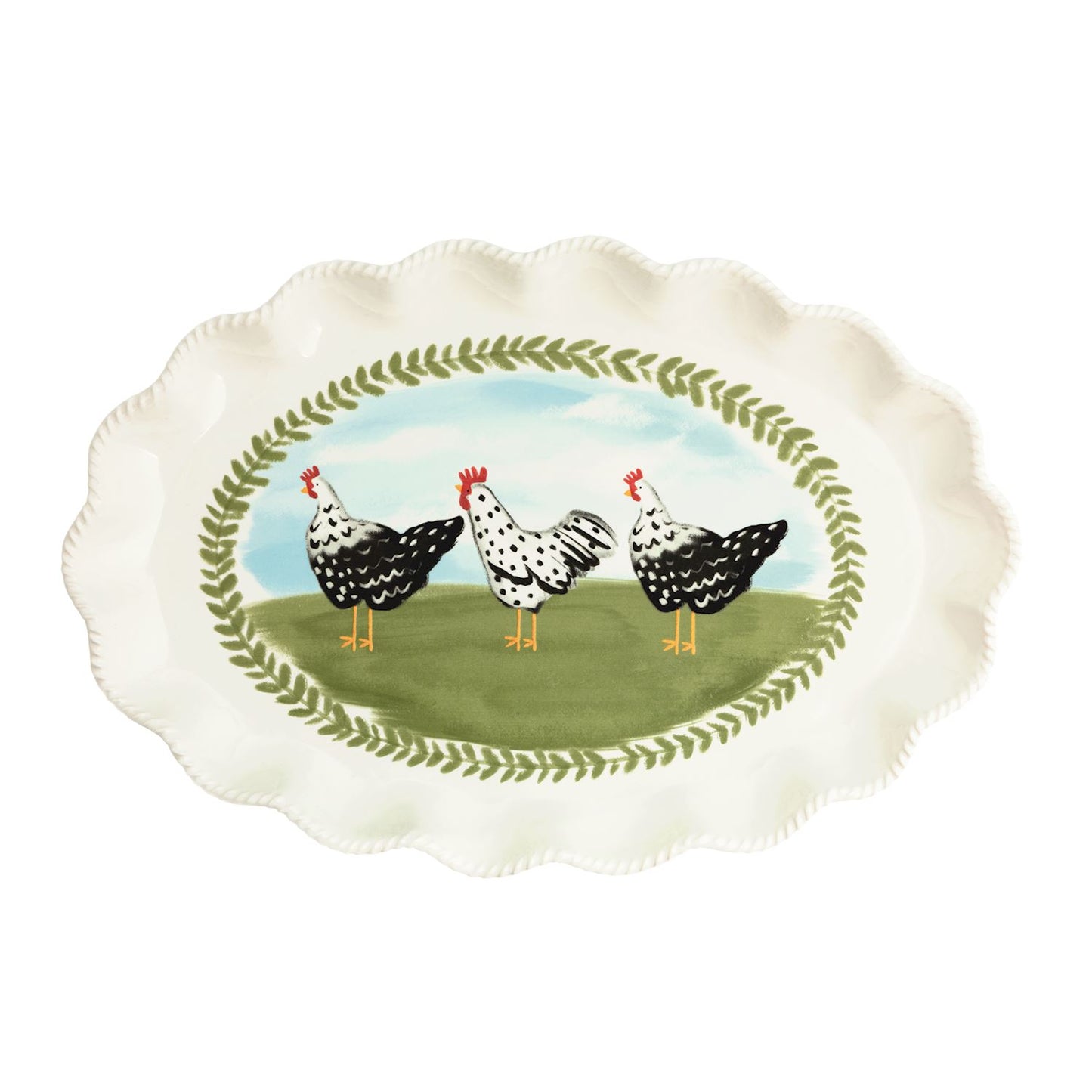 Farm Rooster Platter
