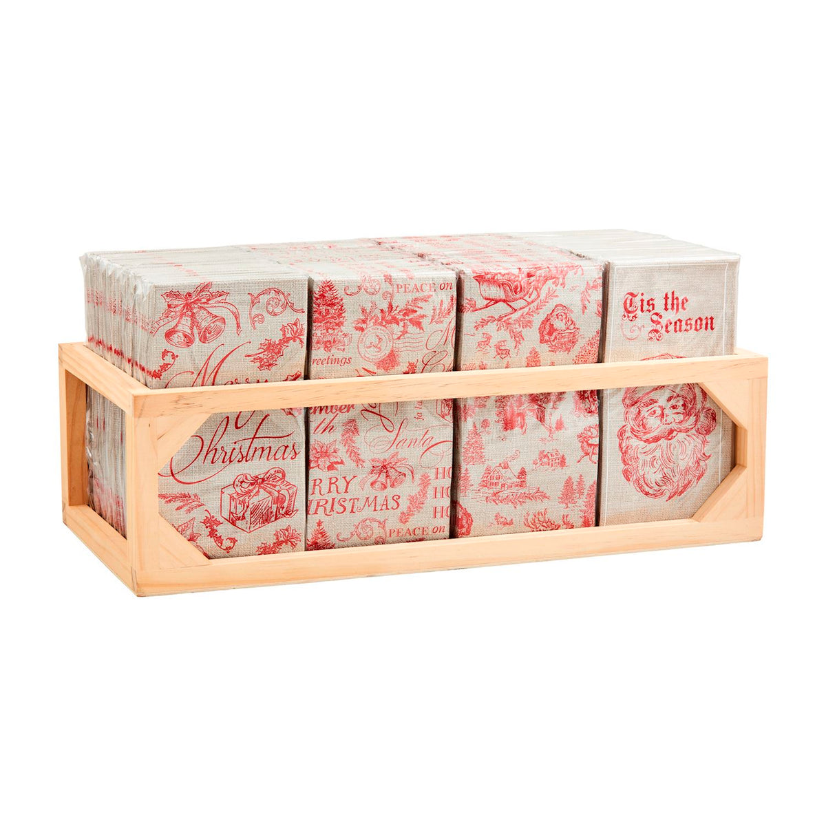 Toile Christmas Napkin Set