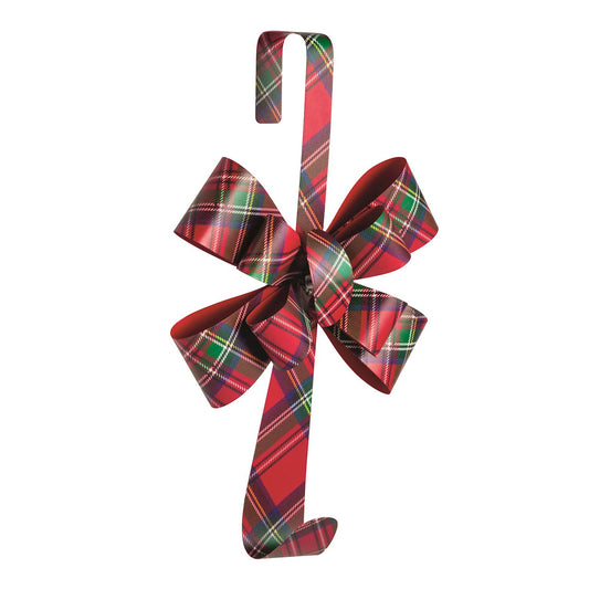 Tartan Bow Wreath Hanger