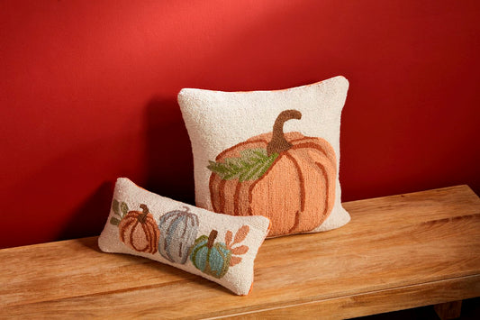 Pumpkin Hook Wool Pillows
