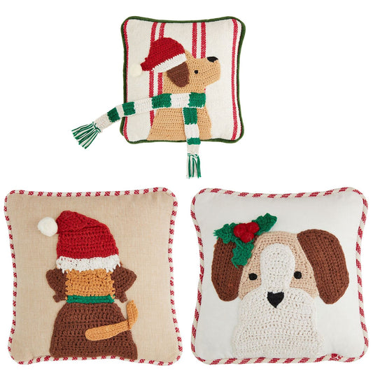Mini Crochet Christmas Pillows