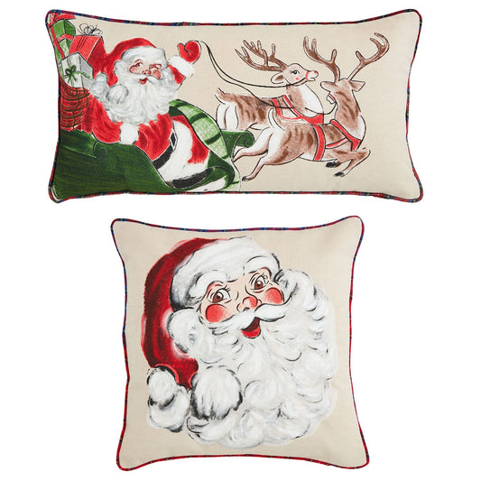 Classic Christmas Painted Pillows