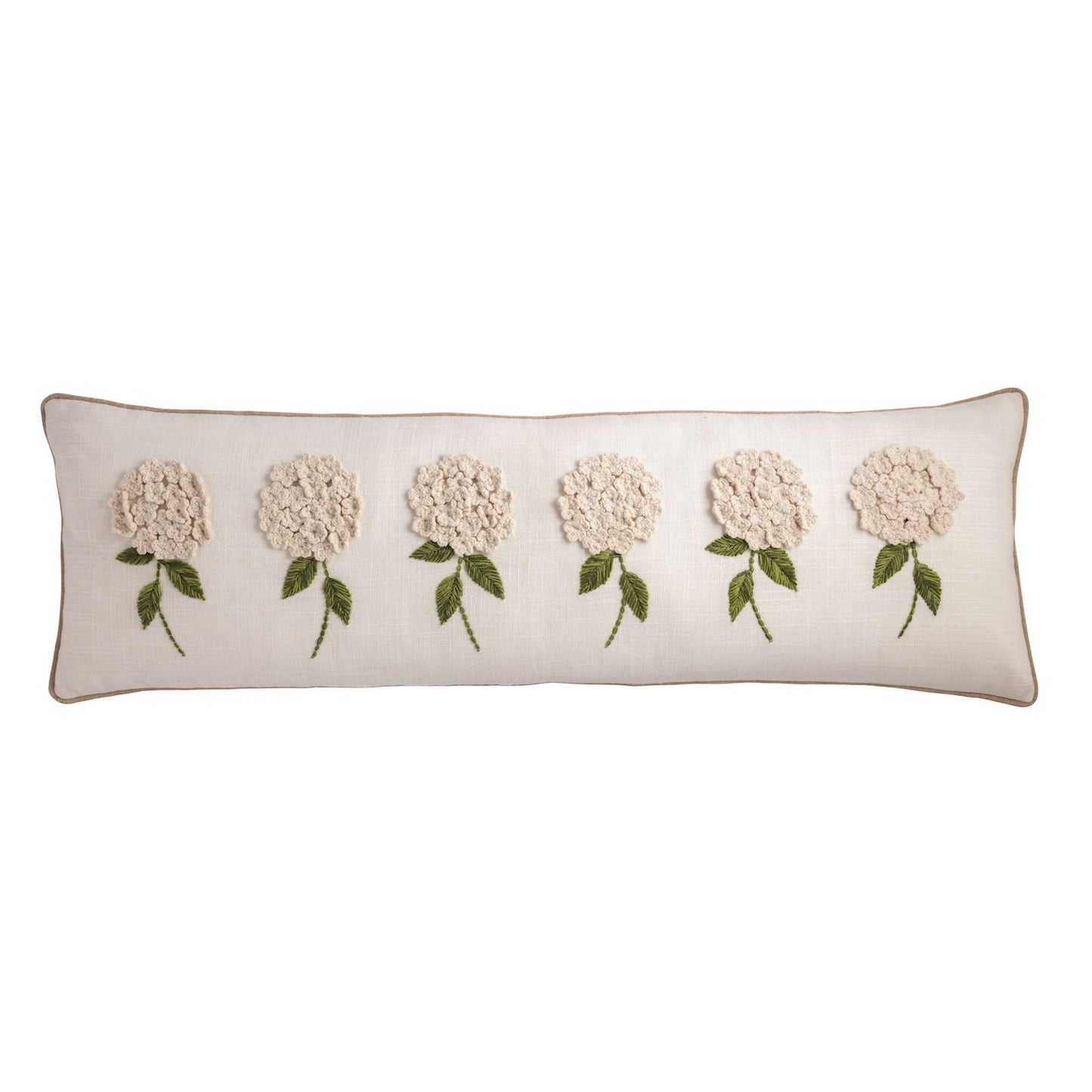 White Hydrangea Pillow