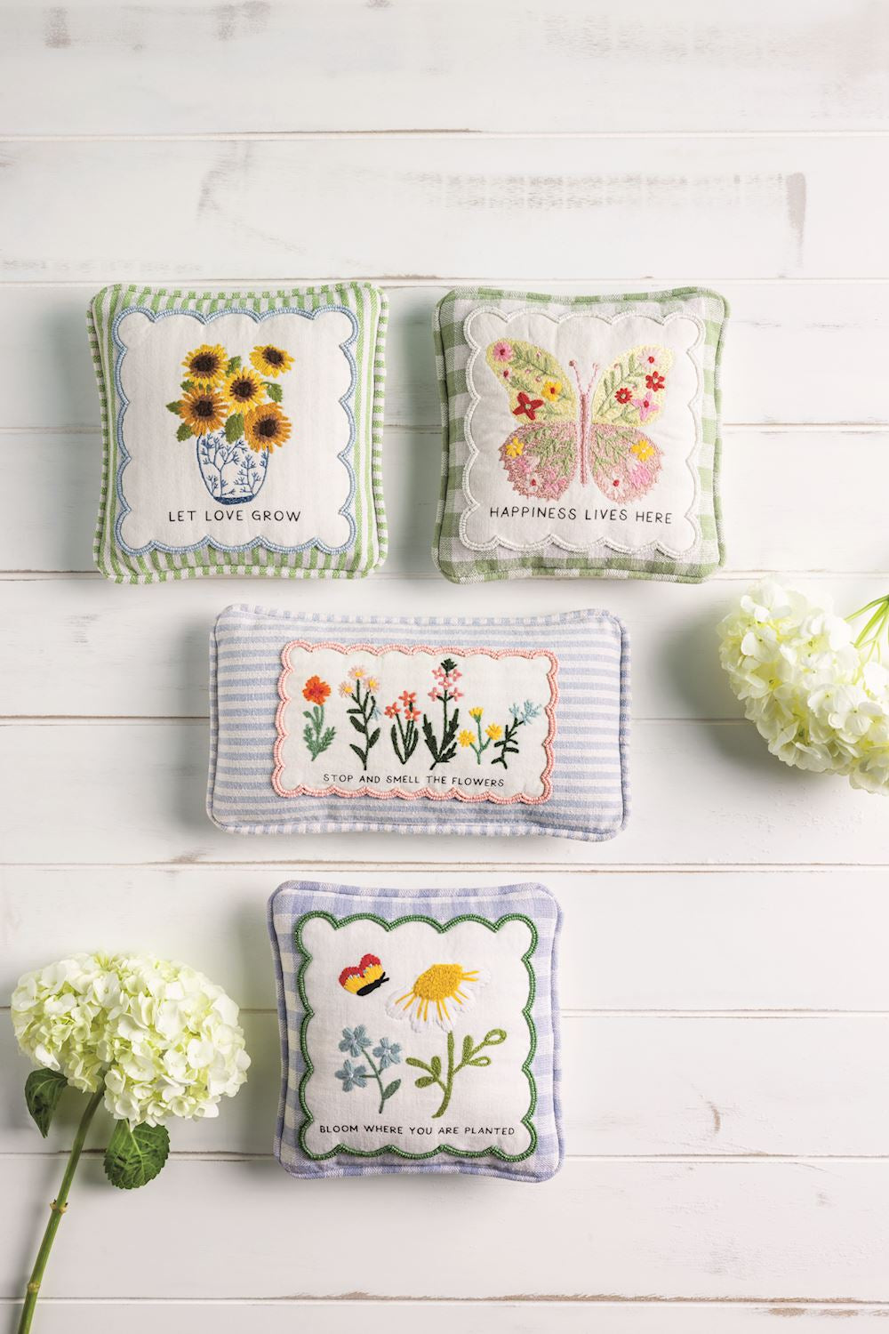 Embellished Garden Pillows