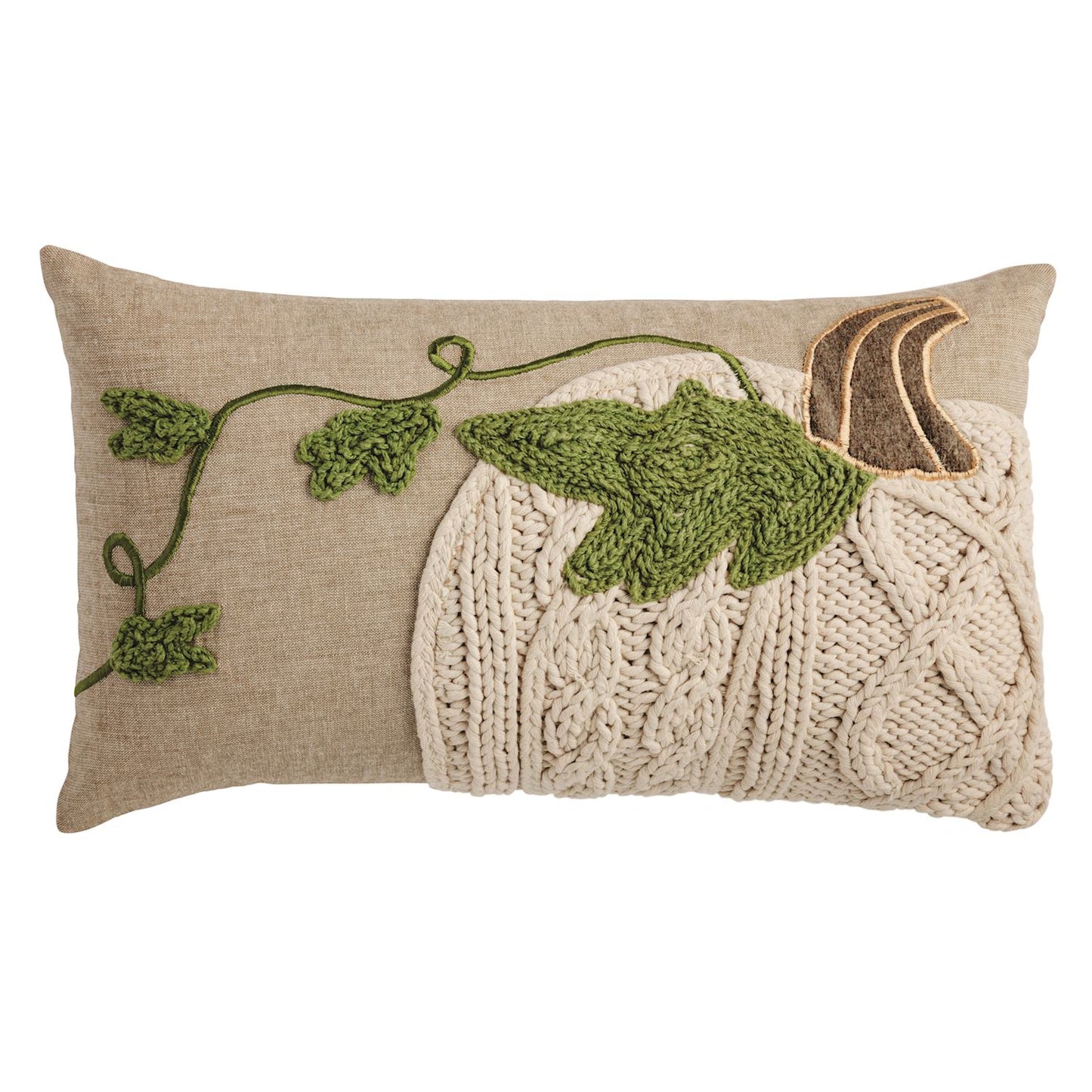 Pumpkin Vine Lumbar Pillow