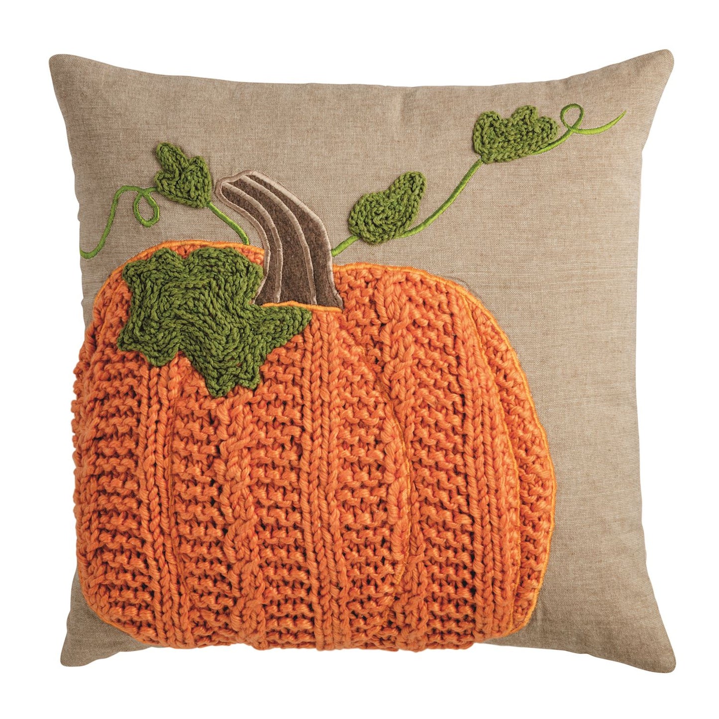 Pumpkin Vine Square Pillow