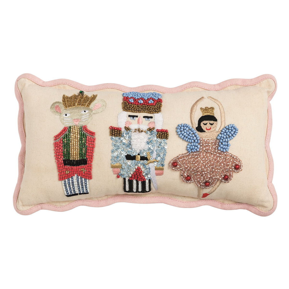 Nutcracker Icons Mini Beaded Pillow