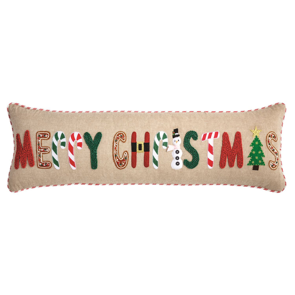 Long Circa Christmas Pillow