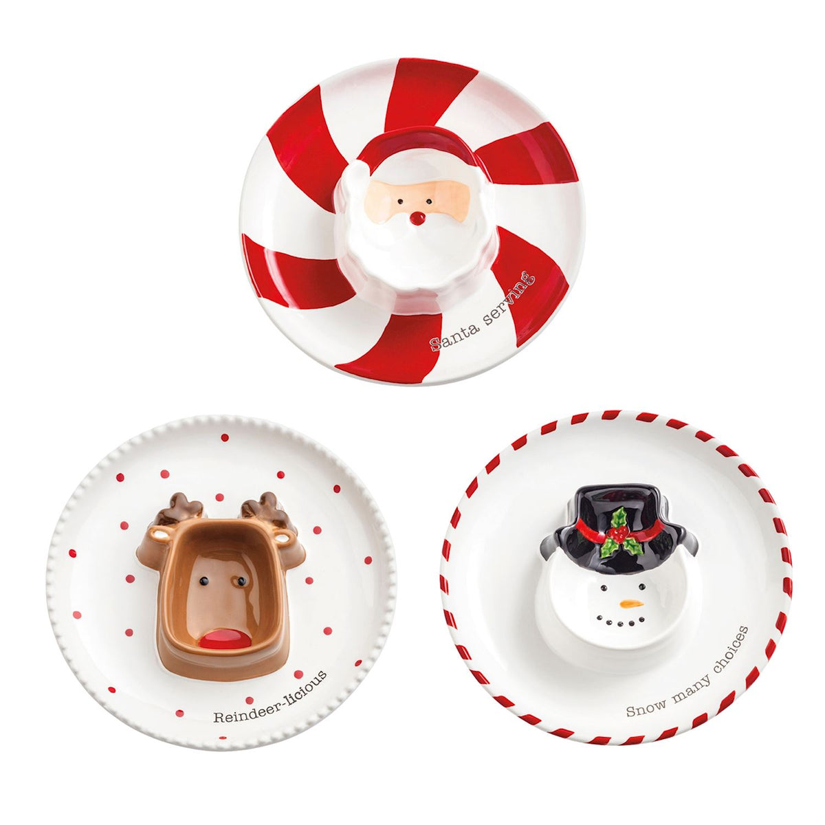 Sectioned Christmas Dish