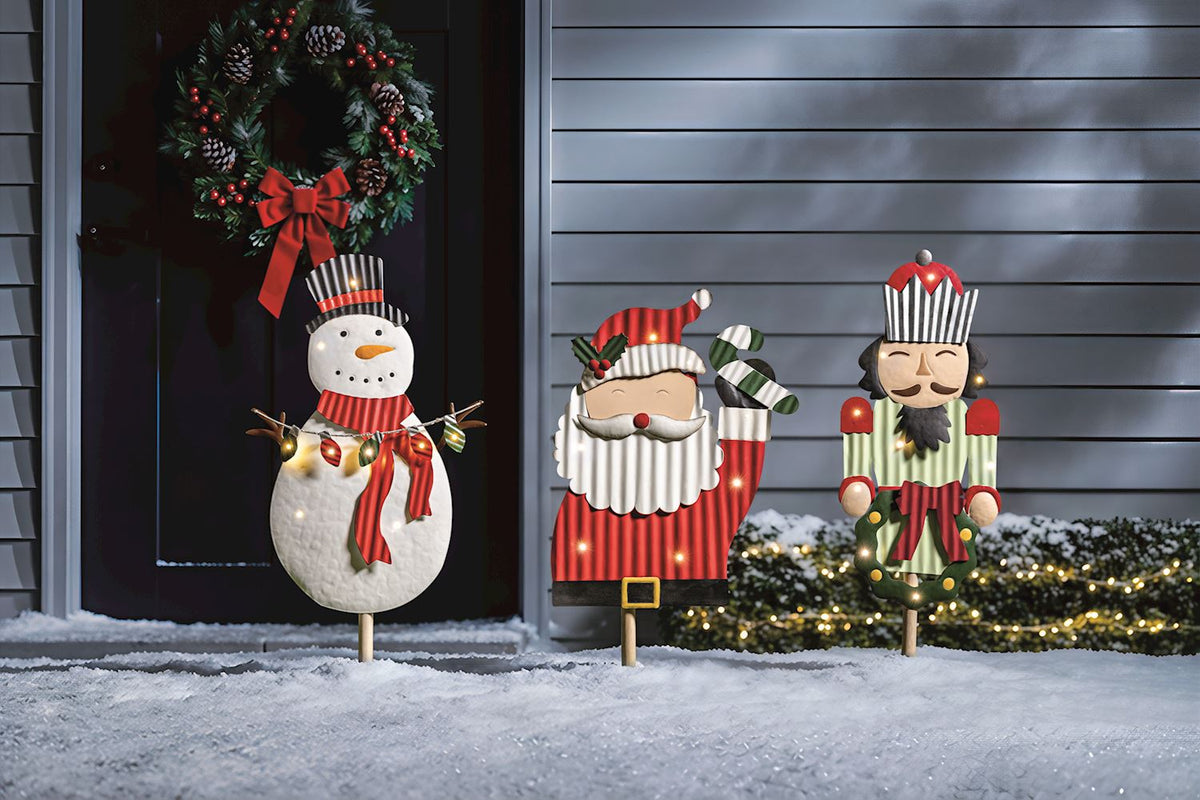 Christmas Light-Up Yard Stakes
