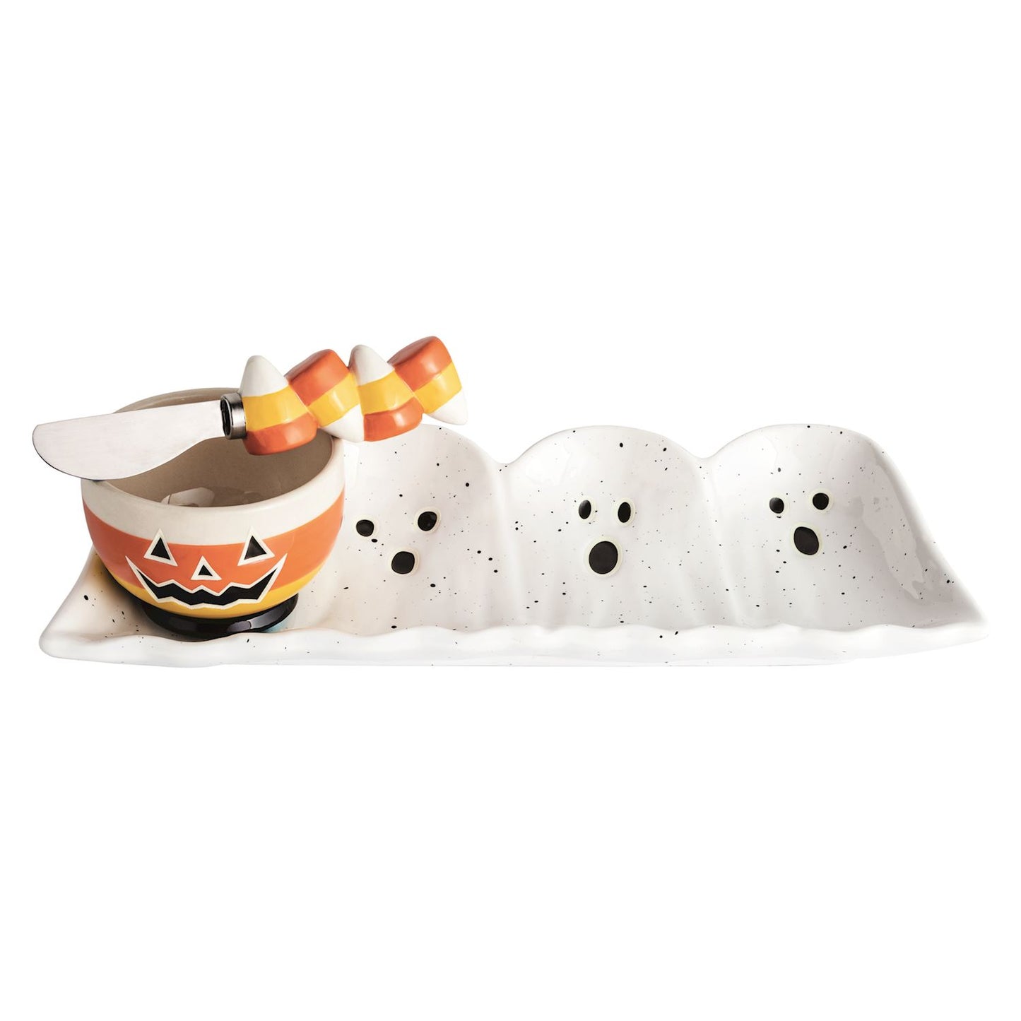 Glow Ghost Tidbit & Tray Set