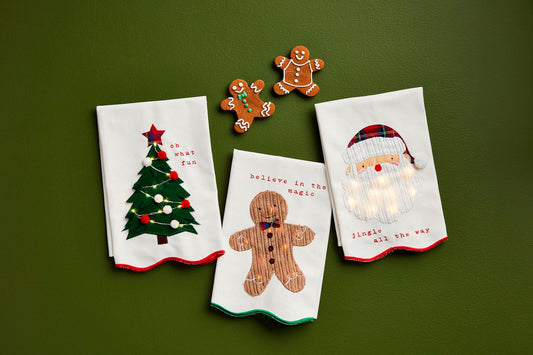 Christmas Light-Up Towels