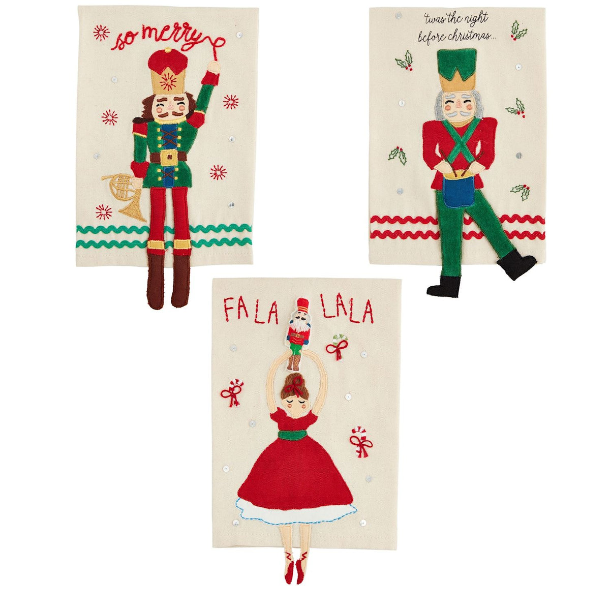Nutcracker Dangle Leg Towels
